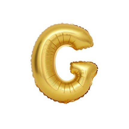 100cm gold Folienballon Buchstabe G von 通用