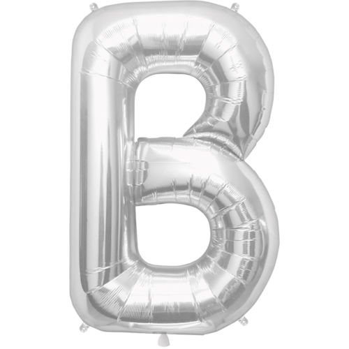 100cm silber Folienballon Buchstabe B von 通用