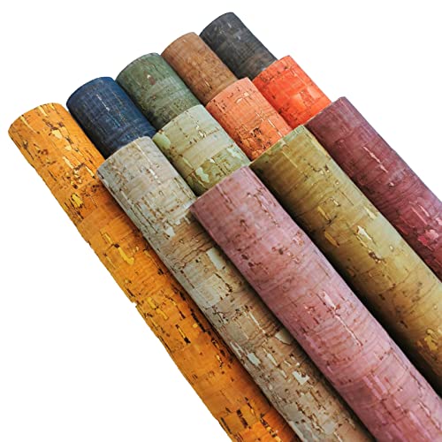 12 farbige Kork-Stoffbögen, Kork-Kunstleder, 20 x 30 cm, weicher Korkbandstoff zum Nähen von Taschen, Münzen, Geldbörsen, Notizbüchern und anderen Bastelarbeiten 12 farbige Kork-Stoffbögen, Kork-Kunstleder, 20 x 30 cm, weicher Korkbandstoff zum Nähen von Taschen, Münzen, Geldbörsen, Notizbüchern und anderen Bastelarbeiten von 通用
