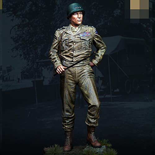 120 mm 1/16 WWII US-Offizier General Patton Harzmodellbausatz, unbemalter und unmontierter Miniaturbausatz //Az-21 Ahowse von 通用