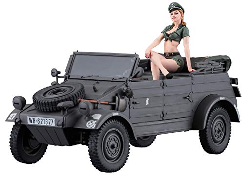 Hasegawa 652253 1/24 Kübelwagen 82 mit Blonder Frau von ハセガワ