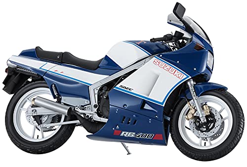 ハセガワ Hasegawa - 1/24 Suzuki RG400I, späte Version, Blau-Weiss - Plastik-Modellbau - Maßstab: 1:24 von ハセガワ