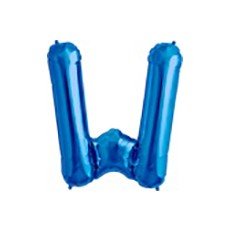 40cm Blau Folienballon Buchstabe W von 通用