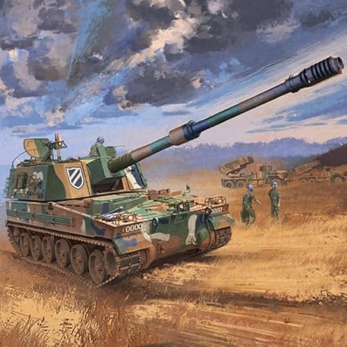 아카데미 Academy Hobby Modellbausatz - 1/35 R.O.K. Army K9 Selbstfahrende Haubitze mit Crew Figuren von 아카데미