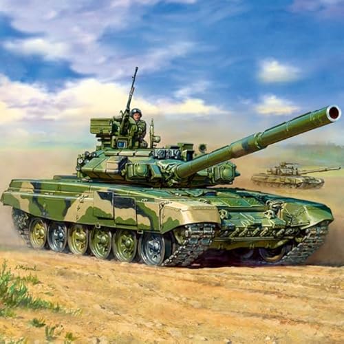 아카데미 Academy Hobby Modellbausatz - 1/35 Russischer T-90A Hauptkampfpanzer Nachbildung mit Präzisionsdesign & realistischen Funktionen von 아카데미