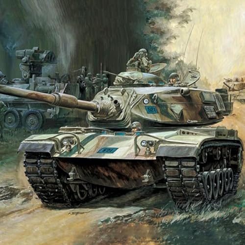 아카데미 Academy Hobby Modellbausatz - 1/48 U.S. Army Main Battle Tank M60A1 [Motorisiert] mit 2-K kabelgebundener Fernbedienung von 아카데미