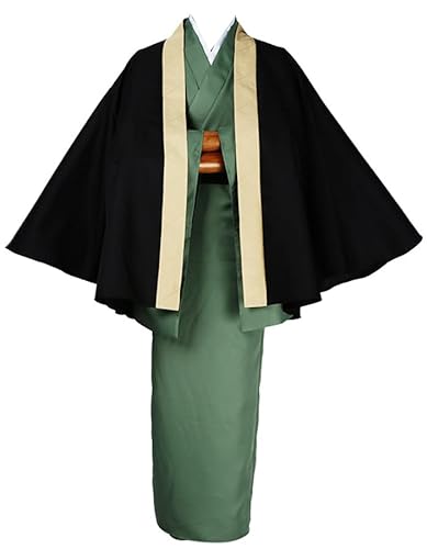 通用 Anime Bungo Stray Dogs Cos Fukuzawa Yukichi Cosplay Kostüm Uniform Kimono Anzug Halloween (Größe L, Herren) von 通用