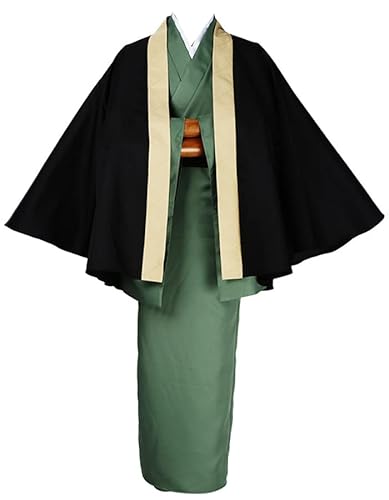 通用 Anime Bungo Stray Dogs Cos Fukuzawa Yukichi Cosplay Kostüm Uniform Kimono Anzug Halloween (X-Large, Damen) von 通用