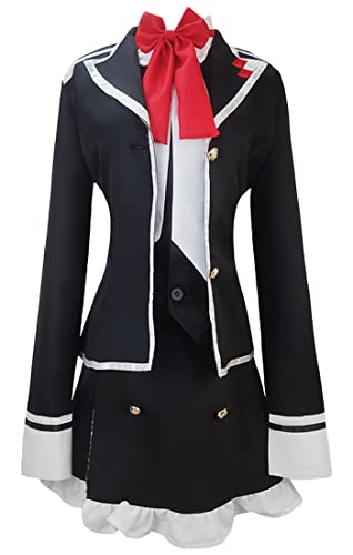 Anime Diabolik-Liebhaber Komori Yui Schuluniform Cosplay Kostüm Halloween Outfits Set (S, Schwarz) von 通用