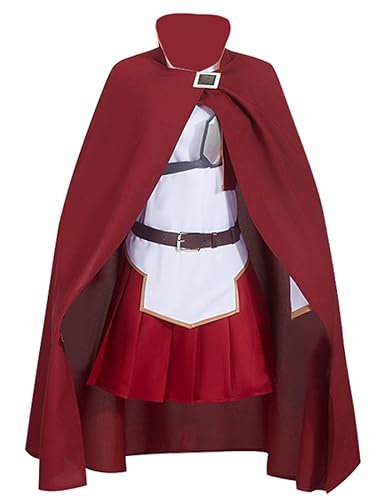 通用 Anime Sword Art Online Cos Asuna Yuuki Cosplay Kostüm Halloween Frauen Outfits Umhang Kleid Mode (X-Large, Rot) von 通用