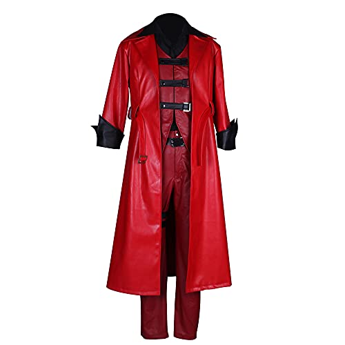 通用 Dante Cosplay Kostüm Jacke Devil May Cry Cosplay Outfit Halloween Anzug für Damen Herren (Medium, Herren) von 通用
