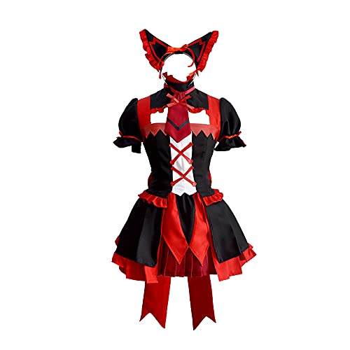 通用 GATE Rory Mercury Fancy Dress Kurzarm Tops Rock Uniform Outfit Anime Halloween Cosplay Kostüm Anzüge (Maßanfertigung, Rot) von 通用