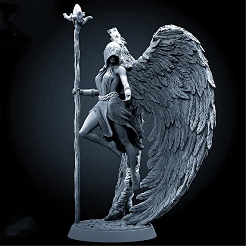 GoodYouth 1/24 Ancient Winged Fantasy Female Mage Resin Soldier Miniatur-Bausatz, unmontiert und unbemalt //Fm3-52 von 通用