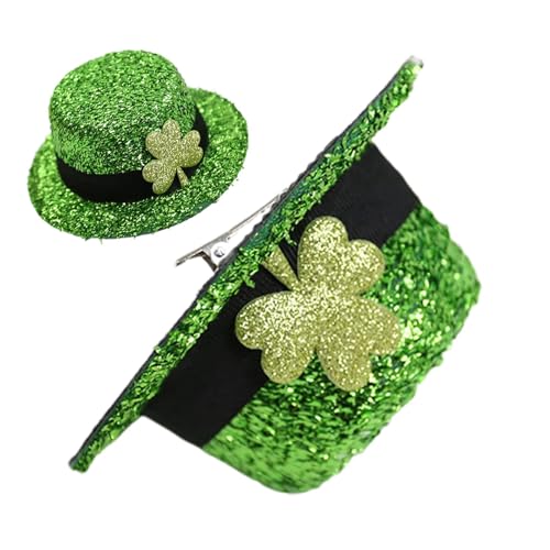 Haarnadel mit Kleeblatt-Hut, grüne Haarnadel, glitzernde Haarnadel, festliches Hut-Kostüm-Zubehör, niedliches irisches Festival-Kostüm, Partyzubehör, für Damen und Mädchen Haarnadel mit Kleeblatt-Hut, grüne Haarnadel, glitzernde Haarnadel, festliches Hut-Kostüm-Zubehör, niedliches irisches Festival-Kostüm, Partyzubehör, für Damen und Mädchen von ノーブランド品