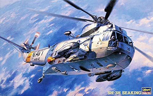 Hasegawa 07201 1/48 SH-3H Sea King König Modellbausatz, Schwarz, Marineblau, S von Hasegawa