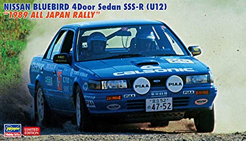 ハセガワ Hasegawa - 1/24 Nissan Bluebird 4-Türer Sedan SSS-R, 1989 All Japan Rally - Plastikmodellbausatz von ハセガワ