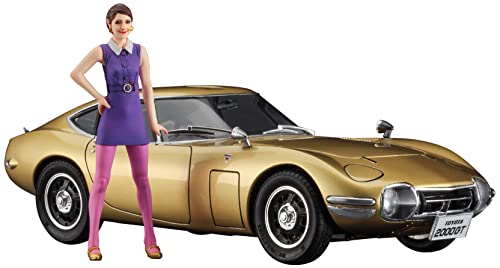 ハセガワ Hasegawa - 1/24 Toyota 2000 GT Gold mit Figur - Plastikmodellbausatz von ハセガワ