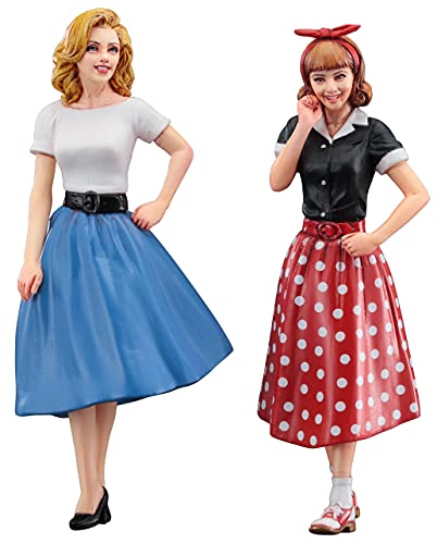 1/24 US-Girls im Stil der 50er Jahre, 2 Stück 1/24 US-Girls im Stil der 50er Jahre, 2 Stück von Hasegawa