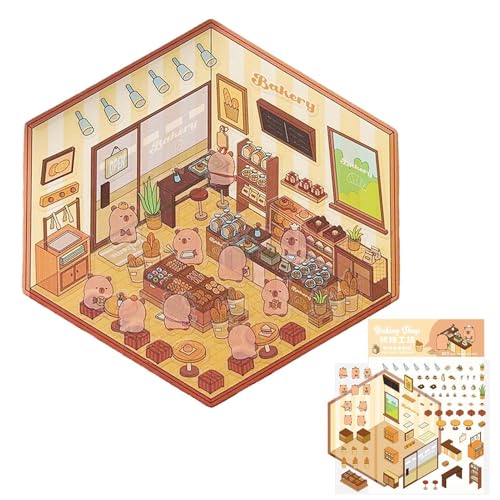 Miniatur-Szenen-Aufkleber, Haus-Szenen-Aufkleber, Vista-Druck, Cartoon-Hausaufkleber, handgefertigte Landschaftsbau-Aufkleber, Kinder-Aufkleber-Set für Kindergarten, Kindergarten Miniatur-Szenen-Aufkleber, Haus-Szenen-Aufkleber, Vista-Druck, Cartoon-Hausaufkleber, handgefertigte Landschaftsbau-Aufkleber, Kinder-Aufkleber-Set für Kindergarten, Kindergarten von ノーブランド品
