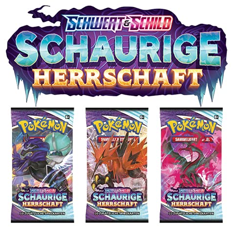 ★ Pokémon Schwert und Schild Schaurige Herrschaft- (3X Booster) - Deutsch von ★