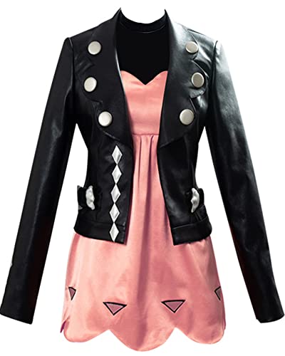 Schwert Schild Marnie Cosplay Kostüm Erwachsene Weiblich Mädchen Kleid Jacke Outfits Halloween Full Set (X-Small, Pink) von 通用
