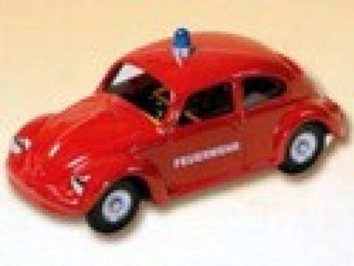 VW Käfer Feuerwehr rot Blech Kovap 1:32 Blechauto Blechspielzeug von -