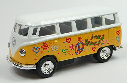 VW T1 1962 Hippi Bus gelb 1:64 Bulli von -
