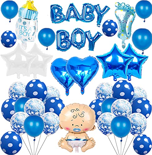 Babyparty Deko Junge Ballons Baby Junge Banner Girlande Geschlecht Offenbaren Geburtstag Folienballons für Kinder Blau Gender Reveal Party Dekorationen Babyparty Deko Junge Ballons Baby Junge Banner Girlande Geschlecht Offenbaren Geburtstag Folienballons für Kinder Blau Gender Reveal Party Dekorationen von 000