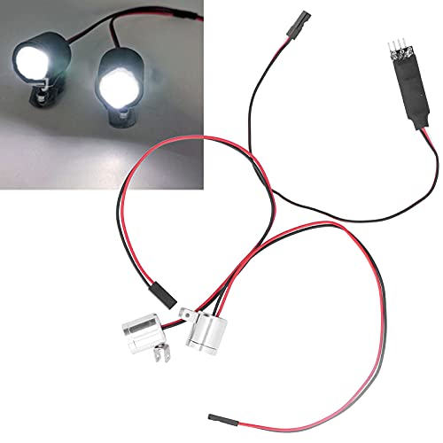 01 RC Auto LED-Licht-Kit, RC-Licht Einfache Bedienung Exquisites RC-Zubehör tragbar mit Metalloptik für WPL/MN-RC-Auto von 01