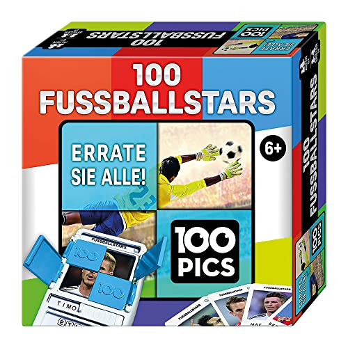 100 PICS 20208047 Quizspiel Fussballstars, Lernspiel für die ganze Familie, Brainteaser, Reisespiel für Erwachsene und Kinder ab 6 Jahren 100 PICS 20208047 Quizspiel Fussballstars, Lernspiel für die ganze Familie, Brainteaser, Reisespiel für Erwachsene und Kinder ab 6 Jahren von 100 PICS
