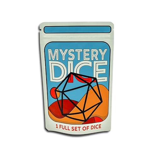 Dungeon Craft Mystery Würfel-Set, 7 polyedrische Würfel, große Auswahl an Mustern, geeignet für Rollenspiele, Tischspiele (Mystery 1 Stück) von 1985 Games
