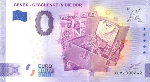0 Euro Schein Deutschland · Genex - Geschenke in die DDR · Souvenir o Null € Banknote von 2 EURO COMMEMORATIVI