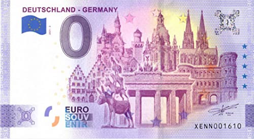 0 Euro Schein Deutschland 2021 · Deutschland - Germany II · Souvenir o Null € Banknote von 2 EURO COMMEMORATIVI