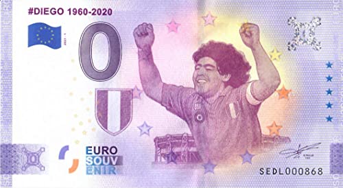 0 Euro Schein Italien · Diego I · Souvenir o Null € Banknote von 2 EURO COMMEMORATIVI
