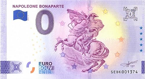 0 Euro Schein Italien · Napoleon Bonaparte · Napoleone Bonaparte · Souvenir o Null € Banknote von 2 EURO COMMEMORATIVI