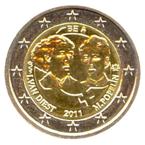 2 Euro Münze Belgien 2011 Frauentag Sondermünze BE11FR58 von 2 EURO COMMEMORATIVI