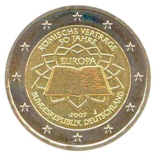 2 Euro Münze Deutschland 2007 Römische Verträge J Sondermünze DE07RV57 von 2 EURO COMMEMORATIVI