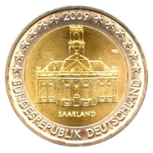 2 Euro Münze Deutschland 2009 Saarland Lüdwigskirche Sondermünze DE09SL13 von 2 EURO COMMEMORATIVI