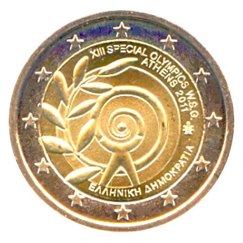 2 Euro Münze Griechenland 2011 Special Olimpics Sondermünze Gedenkmünze GR11SO10 von 2 EURO COMMEMORATIVI