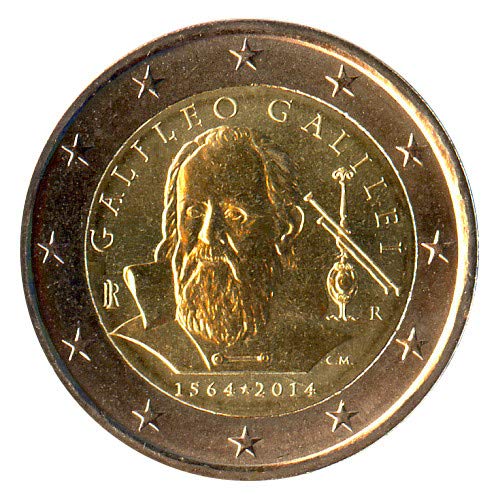 2 Euro Münze Italien 2014 Galileo Galilei Sondermünze IT14GG15 von 2 EURO COMMEMORATIVI