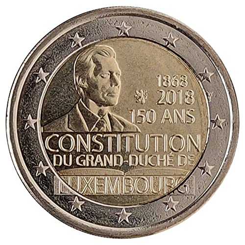 2 Euro Münze Luxemburg 2018 Verfassung Sondermünze Gedenkmünze LU18VE17 von 2 EURO COMMEMORATIVI