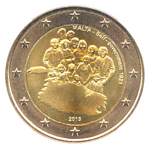 2 Euro Münze Malta 2013 Selbstverwaltung Sondermünze Gedenkmünze MT13SV36 von 2 EURO COMMEMORATIVI