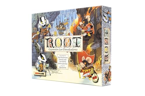 2Tomatoes Games – Root: Die Rumtreiber | Brettspiel mit Brettspiel | Würfel werfen | für 2-6 Spieler | Sprache: Spanisch | Thema: Tiere von 2 Tomatoes Games