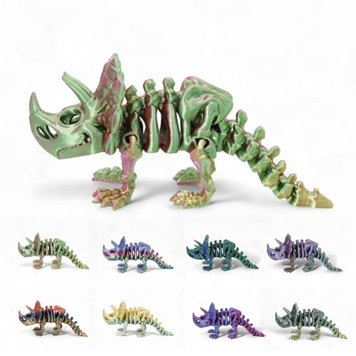 200 Große bewegliche Triceratops-Figur. Großes Dino-Spielzeug in Bewegung. Spielzeug ab 3. Wohn-Deko. Gelenkfiguren. Größe L von 200