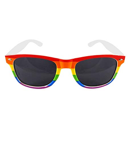 21Fashion Gay-Pride-Accessoire für Erwachsene, Regenbogenhüte für Damen, LGBT-Parade, Partyzubehör, Regenbogen-Brille von 21Fashion