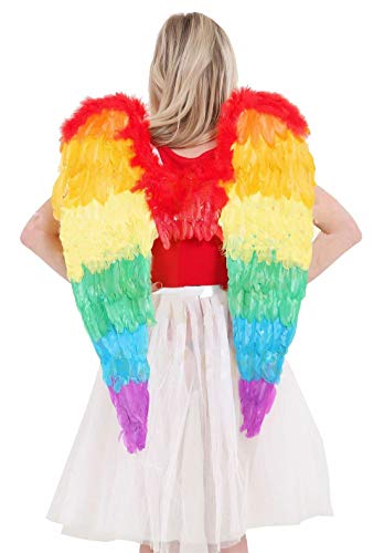 21Fashion LGBT Parade-Party-Accessoire für Erwachsene, Regenbogen-Flügel, 60 x 40 cm von 21Fashion