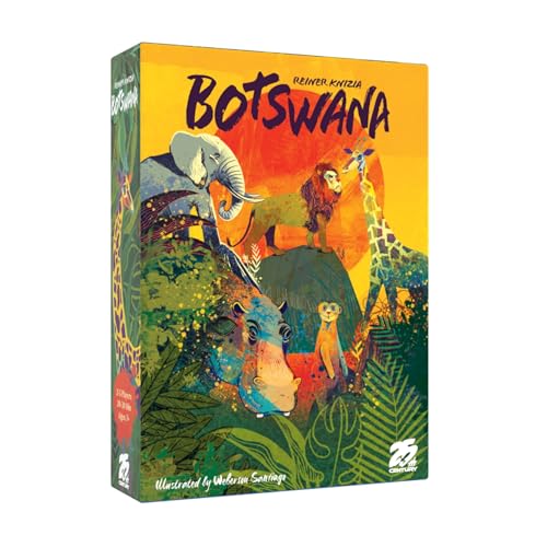 25th Century Games Botswana – Tiersammelstrategie-Kartenspiel von Reiner Knizia, ab 7 Jahren, für 2–5 Spieler, 20–30 Minuten Spielzeit von 25th Century Games