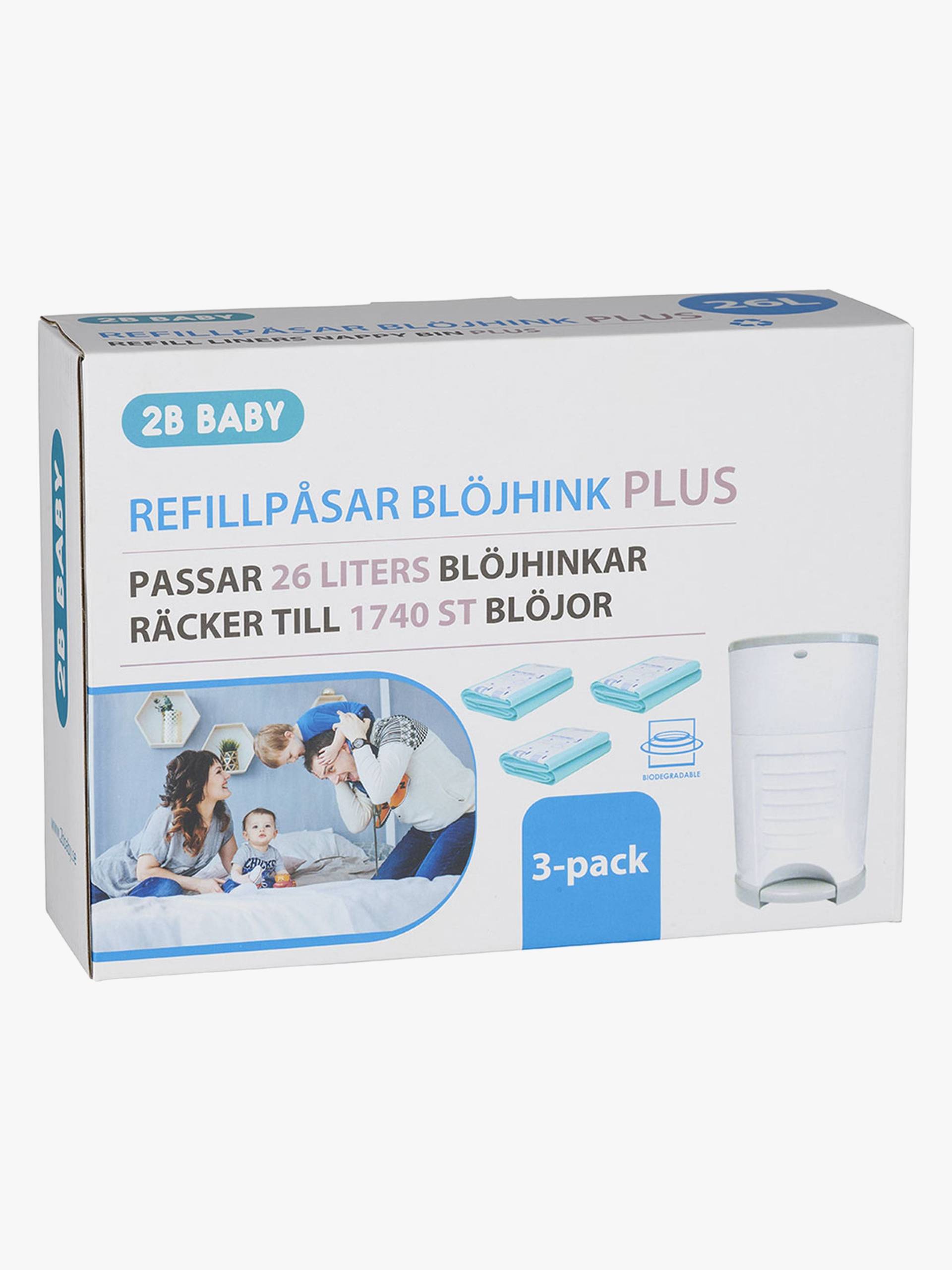 2B Baby Nachfüllbeutel PLUS für Windeleimer 26 Liter 3er-Pack von 2B Baby