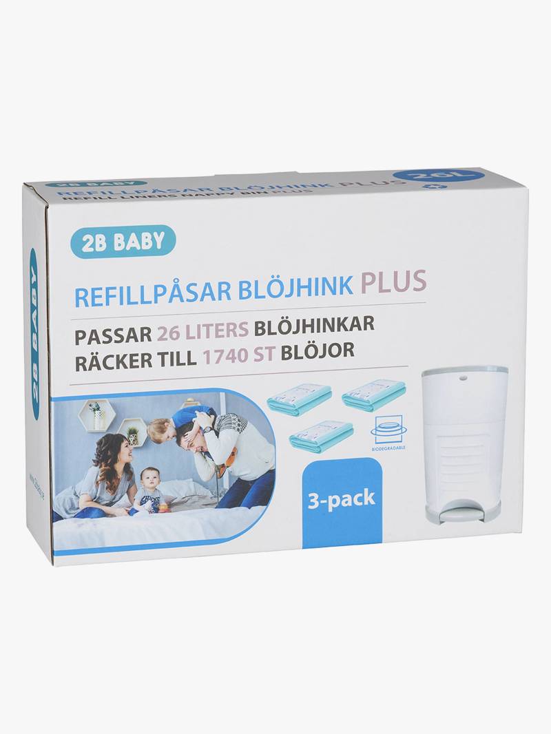 2B Baby Nachfüllbeutel PLUS für Windeleimer 26 Liter 3er-Pack von 2B Baby