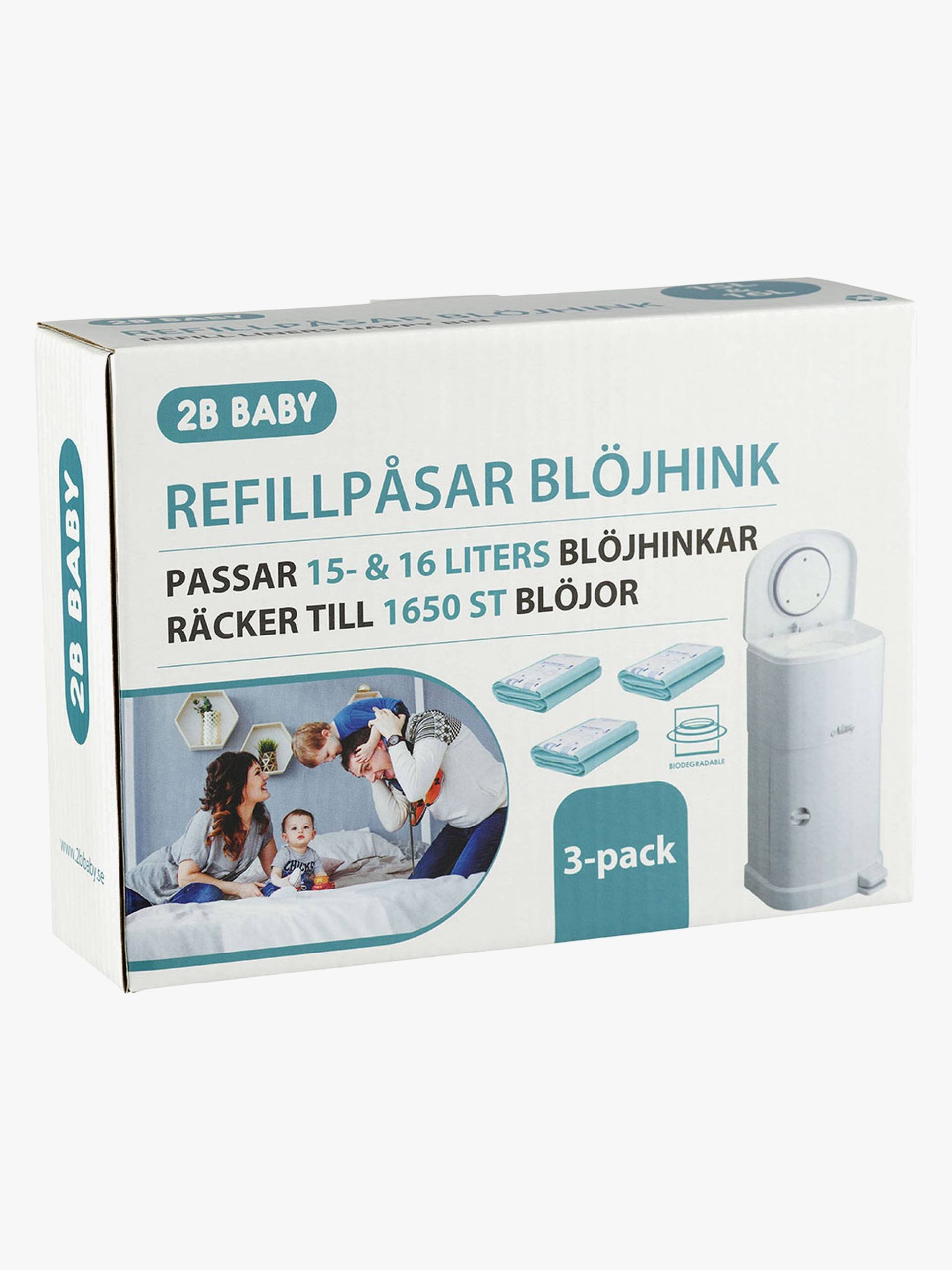2B Baby Nachfüllbeutel für Windeleimer 15& 16 Liter 3er-Pack von 2B Baby